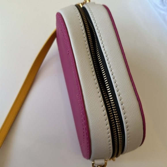 Marc Jacobs Playback Crossbody Bag Like New Tricolor Pink White and Yellow - Picture 8 of 8